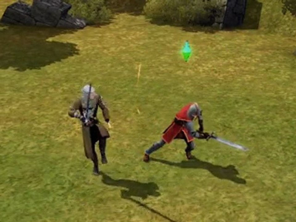 De Sims Middeleeuwen Zwaardgevecht