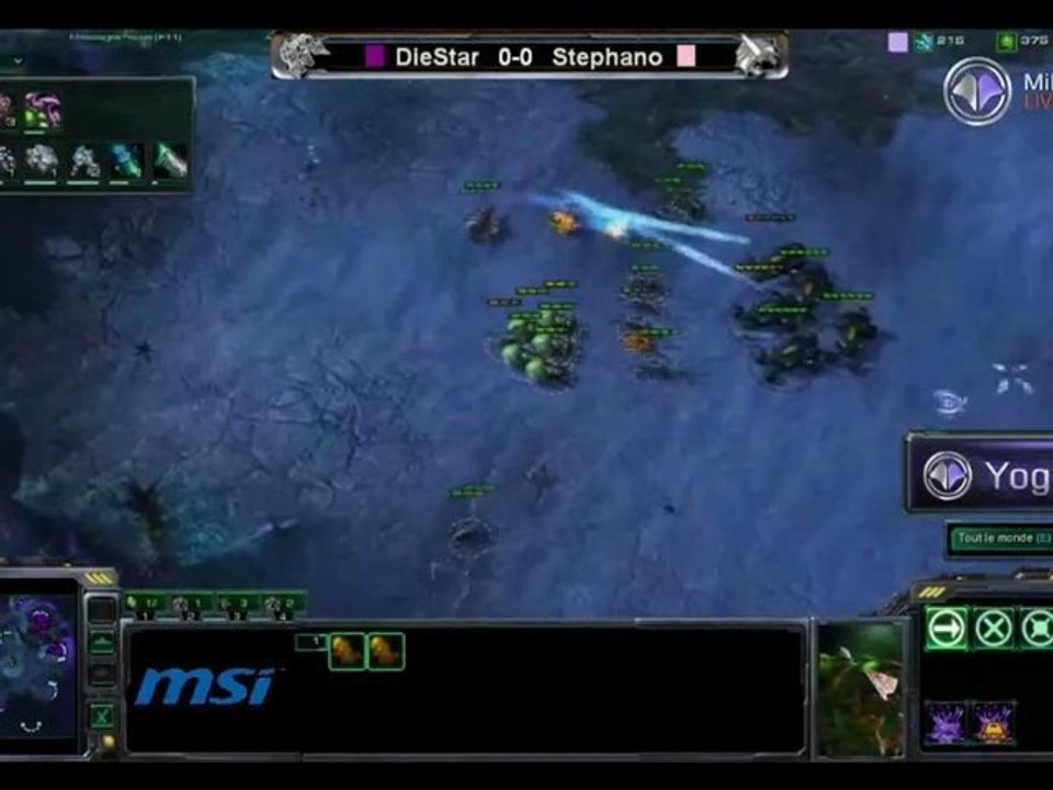 Match SC2 : Stephano (Z) vs  Diestar (T) # 1 (MaxLan)