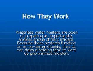 Waterless Water Heater Buying Guide-www.squidoo.com/waterless-water-heater