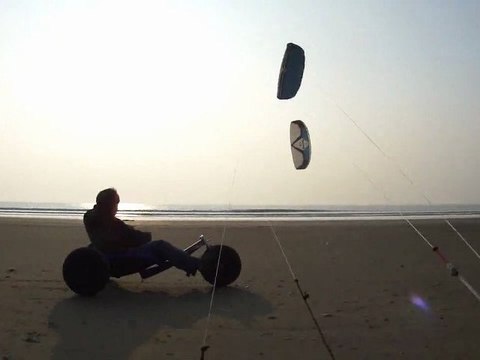 Session kite buggy - Saint Brévin - Mars 2011