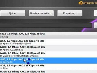 Como convertir videos para telefonos moviles Sony gratis