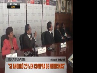 MINSA VERSUS ALAFARPE :: Se ahorró 25% en compra de medicamentos