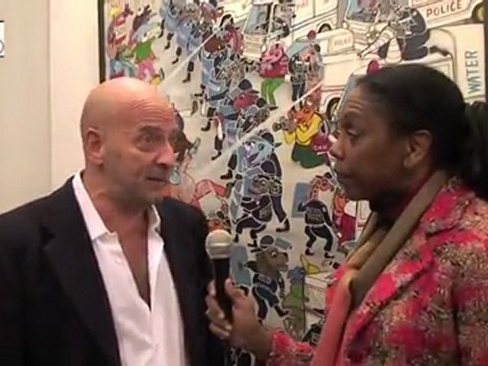 Inauguration "Monumental Africa" exhibition - Rome, Italy, 3 December 2009 - interview to Enrico Mascelloni [1of2]