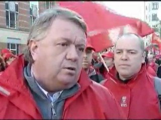 Bruxelles - manif contre le “Pacte de compétitivité ”