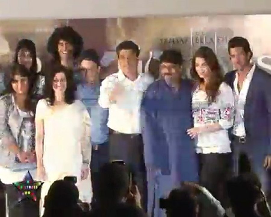 Hrithik Roshan,Aishwarya Rai Bachchan,Director Sanjay Leela Bhansali At Guzazrish First Look