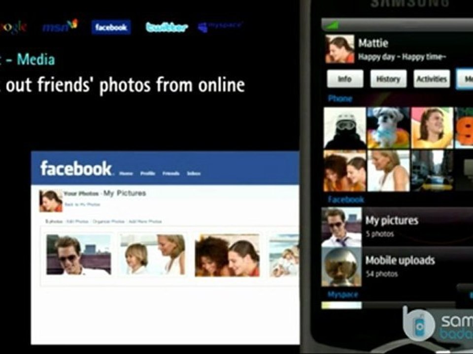 Samsung Social Hub Premium Update - Bada 2.0 Ultimate Inbox
