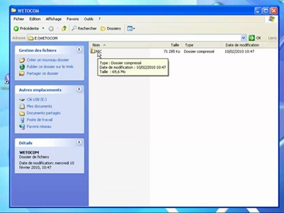 Divers : Vérification d'une sauvegarde
