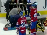 Joueur de Hockey blessé lors d'un match