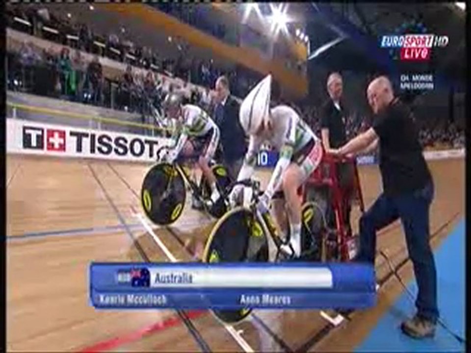 Mondiaux sur piste 2011 vitesse par équipe dames Finale