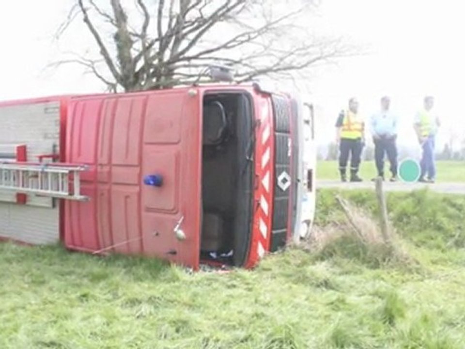 Laslades - 6 pompiers blessés dans un accident