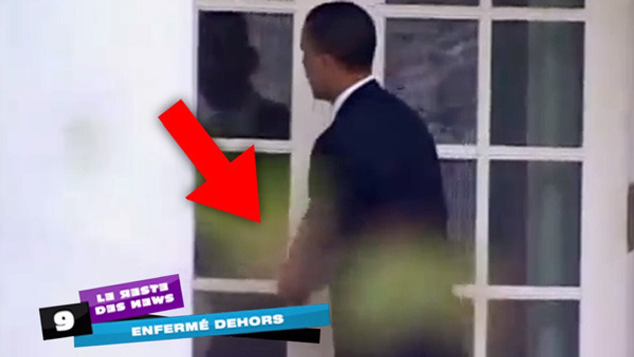 Obama galère à ouvrir une porte