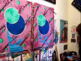 Davis-Dutreix painting street posters