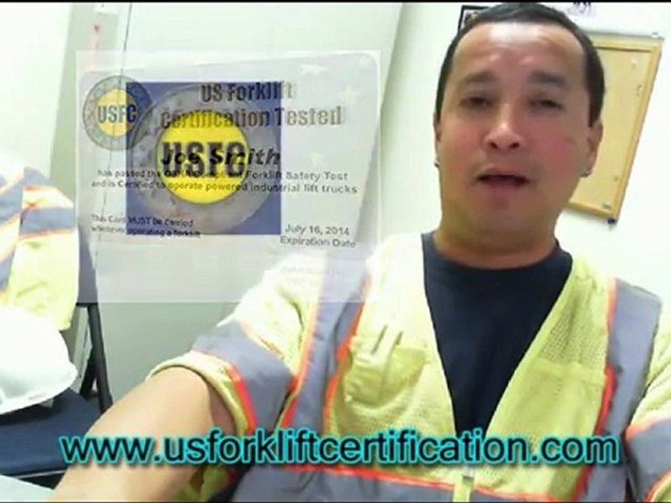 Forklift Certification License Only $38!