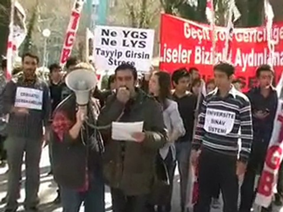 DENİZLİ TGB LİSELİLER SINAV EYLEMİ