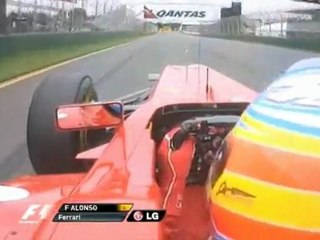 Fernando Alonso Onboard Melbourne FP3 2011