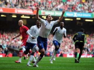 Wales 0-2 England Lampard penalty, Bent great-finish