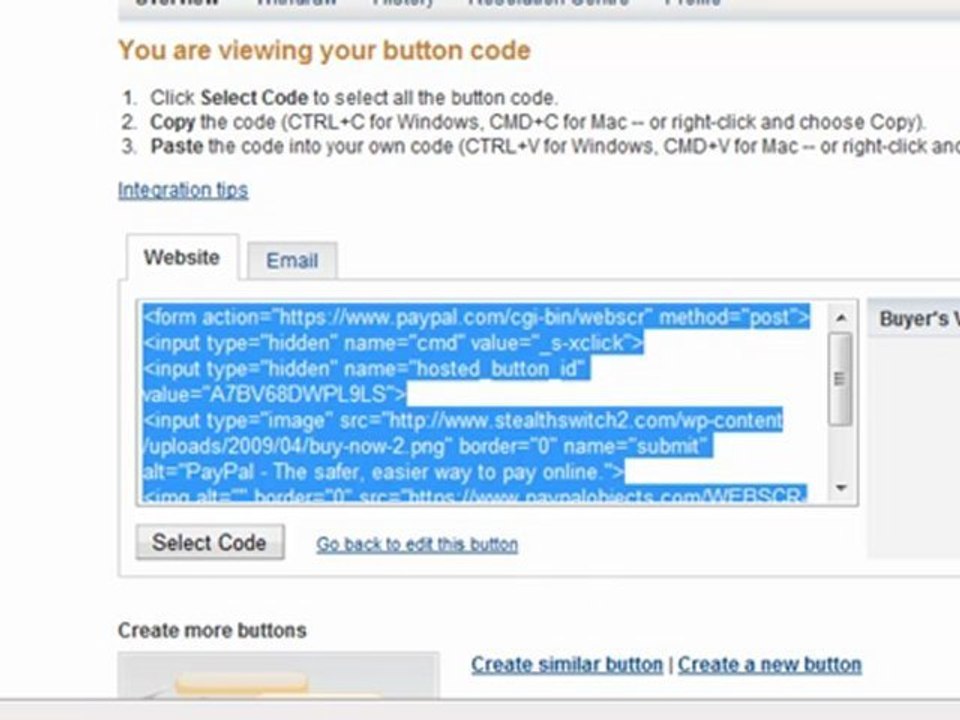 Integrate Webpage With Paypal Button | E-Money Maker