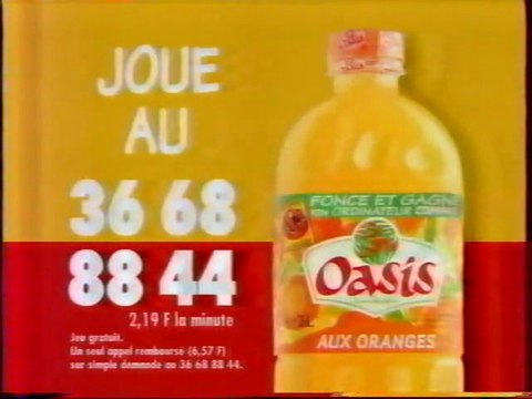 Publicité Oasis 1995