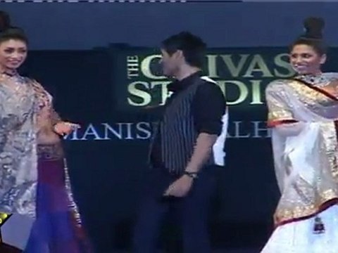 Manish Malhotra With Group Of Sexy Babes At Chivas Studios Fashion Show