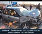 Erzincan Üzümlü de kaza 1 i ağır 7 yaralı