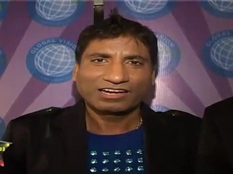 Raju Shrivastav With Mr Chand Of Global Vision NGO