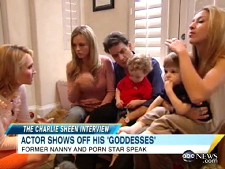 Charlie Sheen, girlfriends Bree Olson and Natalie Kenly