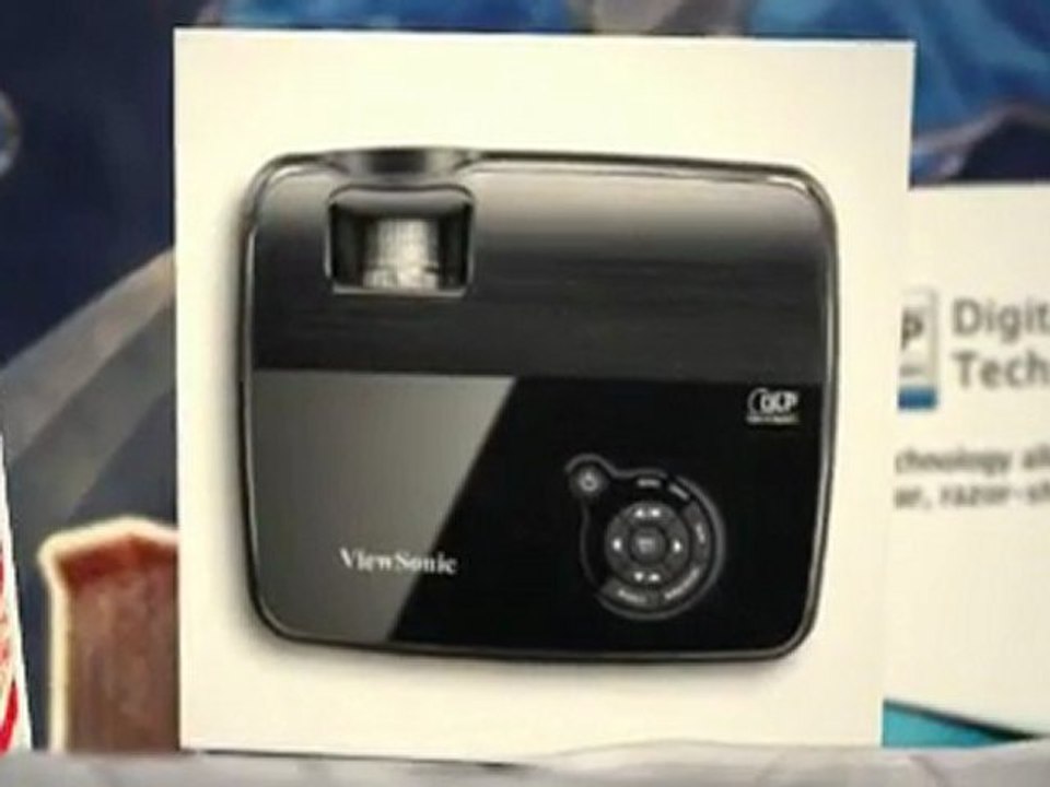 ViewSonic PJD5122 SVGA DLP Projector -120Hz/3D Ready, 2500 Lumens, 3000:1 DCR