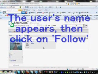 Smartdocs how to follow other users