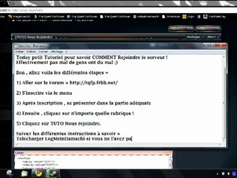 Tutoriel : Rejoindre le serveur The Quest For Power