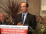 TULLE DISCOURS FRANCOIS HOLLANDE ELECTIONS CANTONALES 2011