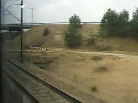 2011-03-23 EC 103 Polonia - przejazd po remontowanym odcinku CMK przed stacją Włoszczowa Północ cz. II