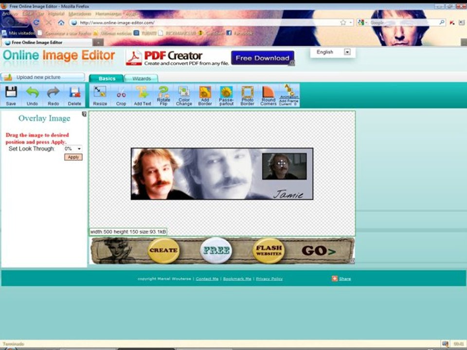 Como insertar un gif sobre una imagen