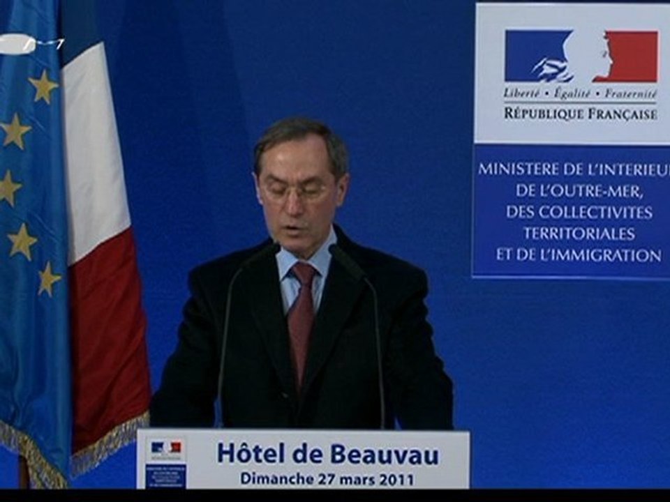 2nd tour des élections cantonales 2011 : intervention de Claude GUÉANT