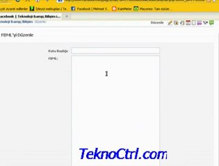 Facebook' ta Statik FBML Kullanımı