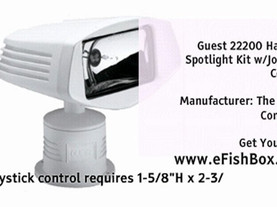 Guest 22200 Halogen Spotlight Kit w/Joystick Control video Dailymotion