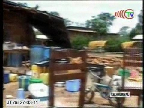 Assistance aux populations sinistrées du village Kiossi