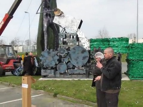 Valorys : inauguration de la sculpture de Michadu