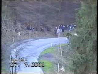 Mitsubishi lancer WRC crash