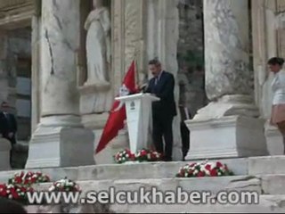 İzmir Valisi M.Cahit Kıraç'ın Efeste ki Konuşması