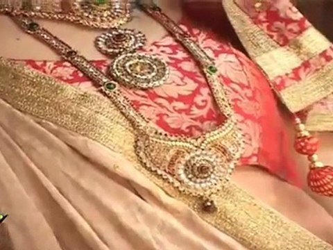 Hot Babe In A Indian Bridal Gown Design By 'Umair Zafar'