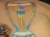 Hot  Sofia Hayat Go Bare Back For Cricket World Cup Painting