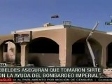Rebeldes libios avanzan, con ayuda del bombardeo imperial