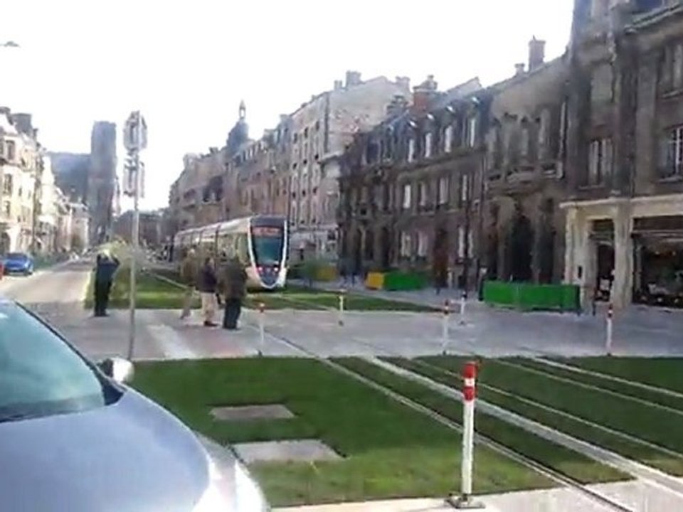 tramway reims en rodage
