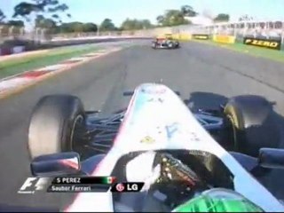 Perez on board melbourne 2011