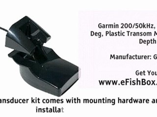 Garmin 200/50kHz, 10/40 Deg, Plastic Transom Mount, Depth Temp
