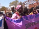 Manifestation anti OGM, Burkina Faso - Caravane des mouvements sociaux en route vers le Forum Social Mondial