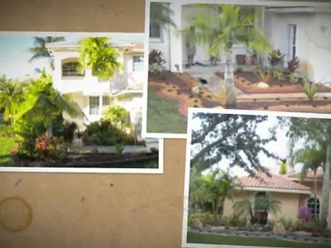 Before and After Pictures Miramar FL Landscaping/ Gardens