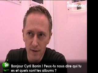 Cyril Bonin en interview pour planetebd.com