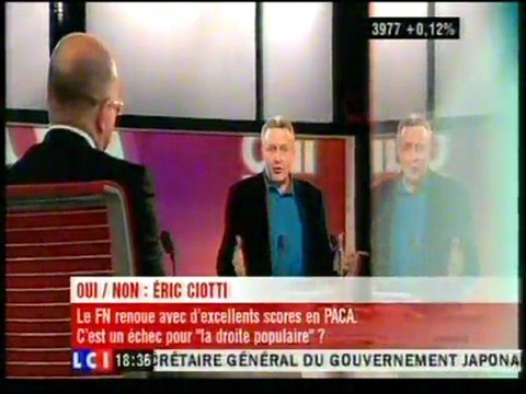 Eric CIOTTI invité du Oui Non de Michel FIELD