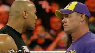 WWE Raw John Cena & The Rock confrontation